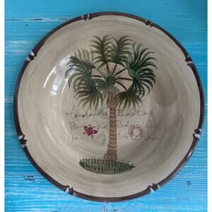 TableTops Unlimited Bora Bora Palm Tree 10.5” Dinner Plate